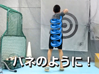 一本歯下駄でバネのように